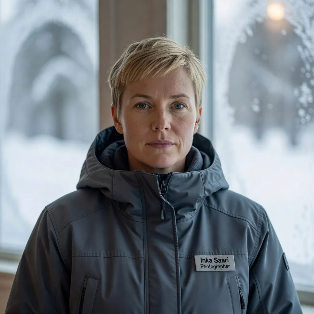 Portrait d'Inka Saari, photographe nocturne sami-finlandaise