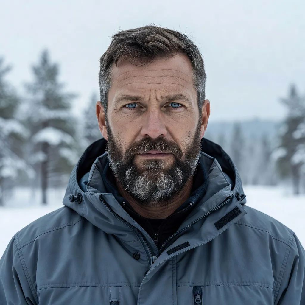 Portrait de Mikko Lehto, chauffeur d'autobus arctique basé à Inari