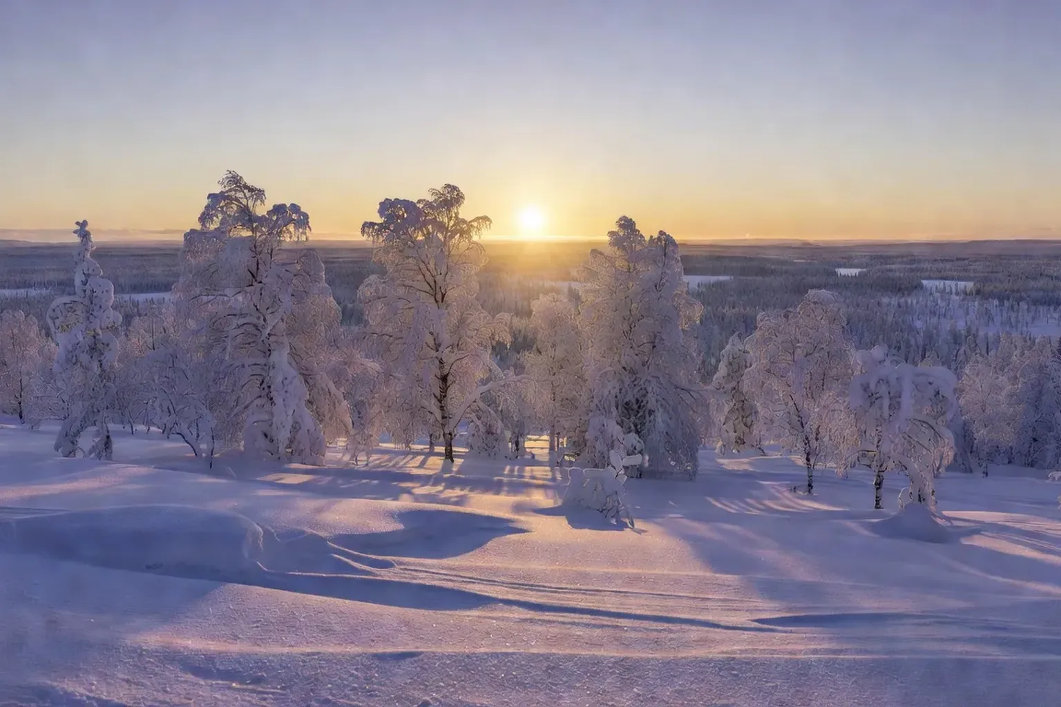 Climat de la Laponie mois par mois : températures, neige, lumière