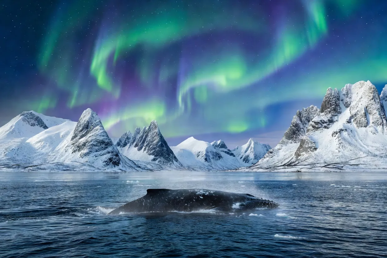 Tromso en hiver : baleines, aurores boreales et fjords arctiques